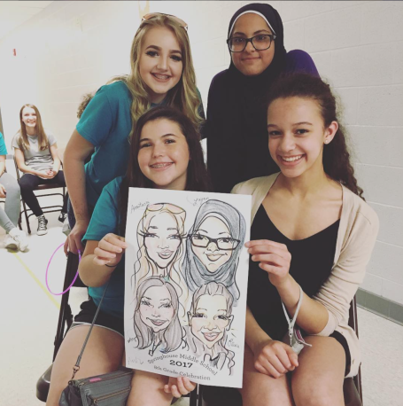 Caricatures at School Graduation Party PA